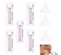 100 Pcs Embouts pour Thermomètre Auriculaire Braun Capuchon de Protection