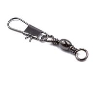 100 Pcs Emerillons Baril/Barrel à Agraphe Interlock en INOX à Montage Ligne de Pêche Taille 2# 4# 6# 8# 10# Fishing Swivels and Snaps (8#-100pcs)