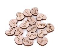 100 Pcs en Bois Coeur Tranches DIY Tranches De Bois Valentine 's Day Décoration De Mariage Ornements New Released Fashion Design