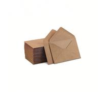 100 Pcs Enveloppes Et Cartes Mini En Kraft, Enveloppes En Kraft Brunes Pour Cartes-cadeaux Et Cartes De Visite (4"x2.75") Taille Unique,50 pièces,20 pièces,200 pièces,150 pièces,20 sets MerciUnicolore