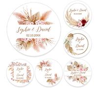 100 Pcs Étiquette autocollante personnalisée en forme carrée/tour, décor de scellage, pour anniversaire, baptême, mariage (rond,4.5 cm)