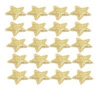 100 Pcs Étoile de Fer sur Les Patchs Coudre sur Insigne Brodé Applique Motif Autocollants pour Noël Bricolage Chaussures Chapeaux Vêtements Robe Couture Artisanat Doré