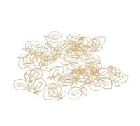100 PCS Gold en Forme de Trombone en Forme de Citron - Clips Signet Fruits Mignons avec Boîte Transparente pour le Bureau, l'école et l'utilisation à Domicile