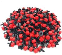 100 Pcs Goutteurs d'Irrigation Système d'Irrigation Micro Goutteur Goutteurs d'Irrigation Réglables Émetteur d'Arrosage Irrigation Goutte à Goutte Réglable En Plastique Huit Trous pour le Jardinage