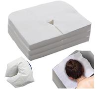 100 PCS Housses Protège Têtière Jetable Pour Table De Massage - Coussin Facial Jetable Pour Salons Beauté Spa, Pour Lits De Massage Coupe Y, Accessoires De Massages, Housses De Coussin Jetables