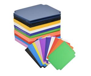 100 Pcs Intercalaires Cartes, 7x9,5cm, 10 Couleurs Rangement Carte en Plastique avec Onglets, Séparateur Cartes à Collectionner, Boîte de Rangement Réutilisable pour Cartes