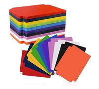 100 pcs Intercalaires Cartes, 93x69 mm Pages à Pochettes pour Cartes à Collectionner Card Divider avec Onglets Intercalaires Carte en Plastique pour Jeux Sport Boîtes (10 Couleurs)