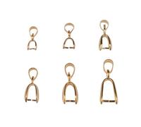 100 pcs/Lot collier pendentif Clip fermoir graines de Melon boucle connecteur cuivre bijoux résultats bricolage composant pour Collier(KC Gold color,8x21MM)