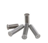 100 pcs/lot M3/M4/M5 * 6/8/10-50mm vis de soudage par points en acier inoxydable DIN32501 usine clou goujon goujons soudure for condensateur(10mm,M4)