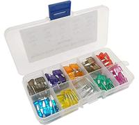 100 pcs/lot Mini fusible automatique 10 valeur voiture fusible lame Kit assortiment avec boîte 2A 3A 5A 7.5A 10A 15A 20A 25A 30A 35A Câblage de protection
