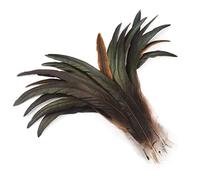 100 Pcs/Lot Plumes De Queue De Coq Naturelles Artisanat Accessoires De Coiffure Plumes De Carnaval Décoration De Vacances Centres De Table-Naturel, 25-30cm 10-12inch