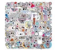 100 Pcs Mignon Koala Autocollants pour Bouteille D'eau Téléphone Skateboard Ordinateur Portable Autocollants, Packs D'autocollants Esthétiques pour Filles Ados