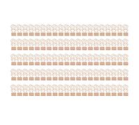 100 Pcs Mini Binder Clips, Flower Shape Metal Binder Clips with Strong Clamping Force, Small Long Tail Paper Clips for Office School Home Organization and Craft Projects (Or Rose)