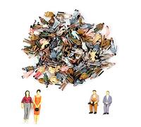100 Pcs ModèLe Figurines Personnages Couleur ModéLisme Peintes Personnes Assis Et Debout Pour ScèNes Miniatures, Train, Chemin Fer, Table Sable, éChelle 1:75