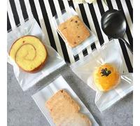 100 pcs Mooncake Gâteau Sacs D'emballage Fait Maison Biscuit Jaune D'oeuf Crisp Cookie Sac Festival De La Mi-Automne-Blanc Et Clair,Pour 100g (11x15cm)