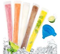 100 PCS Moule Sacs Popsicle Pochettes Popsicle Moule Sacs Avec Un Entonnoir pour Yaourt, Bonbons glacés Party Favors