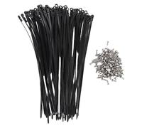 100 Pcs Nylon Universal Cable Tie Buckle, Heavy Duty auto verrouillage Nylon Zip Liens titulaire, mise à niveau polyvalent câble Tie Buckle