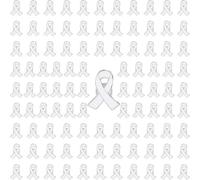 100 PCS - Octobre Rose Pins, Épingles en Polyester Octobre Rose Broche Ruban Cancer du Sein Accessoires de Décoration avec Épingle de Sûreté pour Femme de Bienfaisance