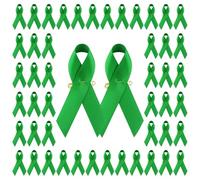 100 PCS Octobre Rose Pins, Épingles en Polyester Octobre Rose Broche Ruban Cancer du Sein Accessoires de Décoration avec Épingle de Sûreté pour Femme Cadeau de Bienfaisance