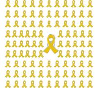100 PCS - Octobre Rose Pins, Épingles en Polyester Octobre Rose Broche Ruban Cancer du Sein Accessoires de Décoration avec Épingle de Sûreté pour Femme de Bienfaisance