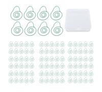 100 Pcs Paper Clips Motif Fruit, Accessoire Bureau Coloré et Durable, Usage École, Maison et Bureau - Design Amusant et Antidérapant, Organisation Facile et Multi Usage (Avocate)