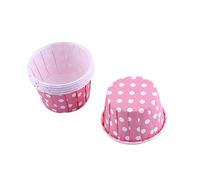 100 Pcs Papier Gâteau Cupcake Liner Case Wrapper Muffin Cuisson Tasse Pour Fête 7 Couleurs ( Rose )