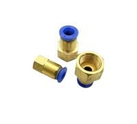 100 pcs PCF 6-04 6mm PU tube to 1/2" female straight one touch push in quick fitting PCF6-04