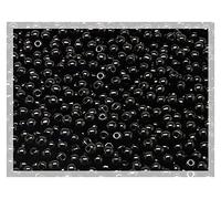 100 pcs perles de verre tchèque pressées rondes de 3 mm Druk Jet Black, petites perles à enfiler