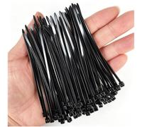 100 Pcs Petits Serre-Fils Plastiques 100x2,5mm, Attache Fine Autobloquante | Lien Nylon Noir Mini pour Rangement de Câbles PC, Organisation Bureau, Fil de Chargeur, Box Internet et Console