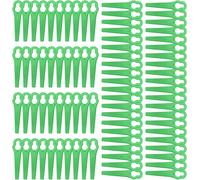 100 Pcs Plastic Lawn Mower Blades Replacement Blades Replacement Blades for Cordless Gardening (Green)