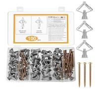 100 Pcs pour Cheville Placo Charge Lourde avec Vis Autoforeuse, Chevilles Fixations pour Plaques de Plâtre, Chevilles Pour Plaque de Plâtre, Fixations pour Cloisons Creuses Murales Cloisons