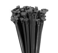 100 Pcs Professionnel serre-câbles Noir UV stable Taille 8,8 x 750 mm