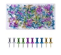 100 Pcs Punaises Décoratives, 5 Couleurs Punaises à tête en Plastique, Creative Punaises Multicolores, Carte des Punaises Épingles, pour Cartes, Photos, Tableau d'affichage ou Tableaux en Liège