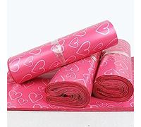 100 Pcs Rose Coeur Motif Auto-Seal Adhésif Chaussures Sac Sacs D'expédition Matériel Mat Enveloppe Mailer Sac D'expédition Sacs d'emballage Sacs D'affranchissement,Remarkable88