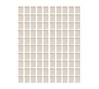 100 Pcs Sac Organza Rose, 6,3x4,3in, Filet à Cordon, Sachet Cadeau Transparent - Design Élégant, Fermeture Cordon Plat, Parfait pour Mariages et Fêtes (Blanc avec de l'or)