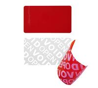 100 pcs - sceau 35 * 20mm rouge - étiquettes de fermeture, sceaux de sécurité, sceaux de qualité, sceaux de garantie, étiquettes de sécurité, sceaux de retour, sceaux en papier, sceaux adhésifs