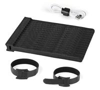 100 pcs Scratch Cable,200mm x12mm Attache Cable, Serre Cable Scratch Réutilisable Câble Management pour Attacher Les Câbles, Fils PC Électriques, Noir