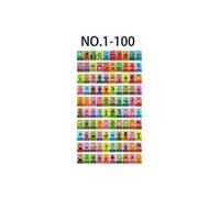 100 PCS Serie 1 Mini Amiibo Cartes pour Animal Crossing Frusde Compatible avec Nintendo Switch - 3*2,2cm