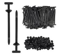 100 PCS Serre Cable Plastique,Universal Nylon Cable Tie Buckle,Attache Cable,Noir Serre Flex pour Voiture Réparation Domestique - 9cm