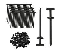 100 PCS Serre-Câbles en Nylon Autobloquants Universels, Attaches pour Fixation de Pare-Chocs, Rivets en Plastique pour Réparation Automobile, Boucle de Serrage Nylon Robuste, Montage Rapide