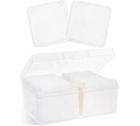 100 Pcs Square Cotton Face Pads,3 Layers Cotton Pads Soft Absorbent Double Sided Cotton Pads Water Saving For Cosmetics And Daily Skin Care