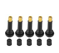 100 Pcs Tire Valve Stems | Universal Snap - in TR412 / TR413 / TR414 for Car/Motorcycle/SUV | High Temp & Oxidation Protected Rubber Alloy | Tubeless Tire Valve Replacement Kit (TR414)