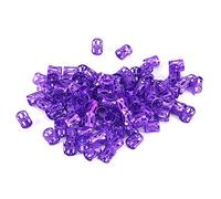 100 PCS Tressage Perles Manchettes En Métal, Nouveaux Dreadlocks Colorés Perles Cheveux Tresse Anneaux Clips Dread Locks, Anneaux Manchette Décoration De Cheveux Tressage Filigrane Tube (mauve)