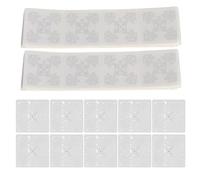 100 pcs UHF RFID Tag, Adhesive Inlay Label 50x50 mm, Rewritable KM4 Chip 860-960 MHz with Printable Surface for Warehouse Vehicle Asset Management