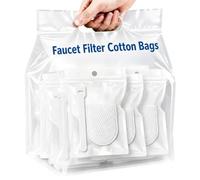 100 Pcs Universal Faucet Filter Bags, Sediment Interception Mesh Fits Up to 2.5cm Tap, Water Impurity Catcher for Home RV Restaurant Kitchen Sink