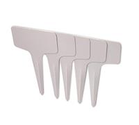 100 PCS White Plastic Garden Tags PVC Plant Sorting Labels Writing Plates Durable Water proof R esistant Rust Free Reusable Great for Marking Seeds Plants in Yard Garden