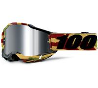 100 Percent Accuri 2 Mission, lunettes miroirs Beige/Noir/Marron/Vert Argent Réfléchissant Beige/Noir/Marron/Vert Argent Réfléchissant