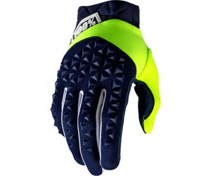 100 Percent Airmatic, gants S Bleu Foncé/Néon Jaune Bleu Foncé/Néon Jaune