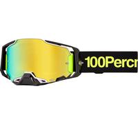 100 Percent Armega Orban, lunettes miroirs Noir/Jaune Néon Or Réfléchissant Noir/Jaune Néon Or Réfléchissant