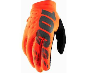 100 Percent Brisker, gants S Orange Néon/Noir Orange Néon/Noir